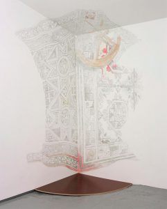 Shannon Bool, Origin/Inversion 2005, wall drawing, dimensions variable, courtesy Galerie Kadel Willborn, Karlsruhe/Düsseldorf.