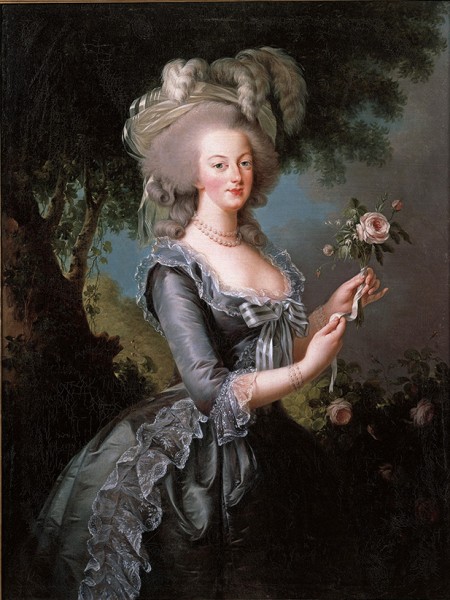 Elisabeth Louise Vigée Le Brun, Marie Antoinette with a Rose. (Collection of Lynda and Stewart Resnick)