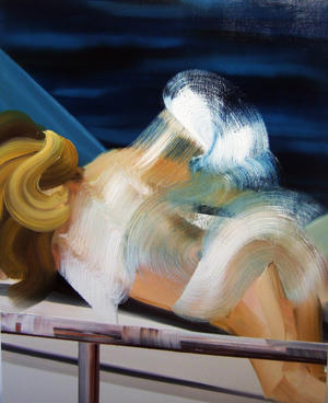 Kristine Moran, Sunbathers, 2010, oil on canvas